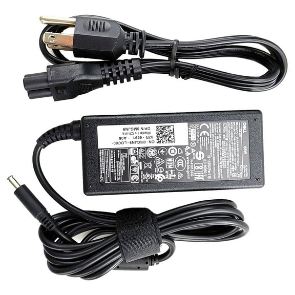 Dell Inspiron 19.5V 2-Prong Power Adapter with Wallplug Power Cable Cord, New, 1 Count, 1 Pack