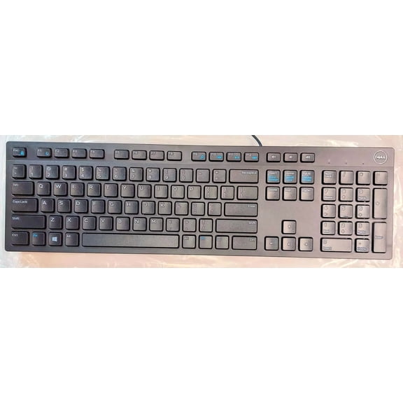 New Dell Slim Keyboard Kb216T, Wired Usb