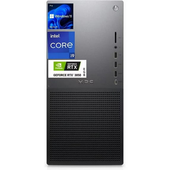 New Dell XPS 8960 Desktop PC,13th Gen Intel Core i9-13900K up to 5.8 GHz,32GB DDR5 RAM,1TB SSD,NVIDIA GeForce RTX 3050 ,Windows 11 Pro,Black