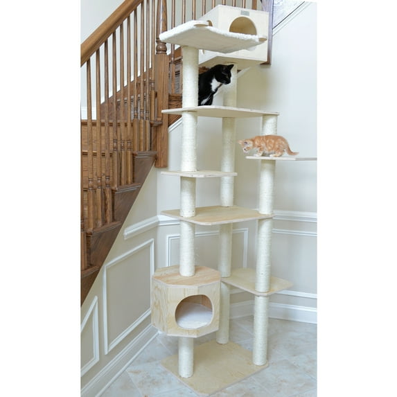 New Design Armarkat 89" Solid Wood Cat Tree Condo Furniture S8902
