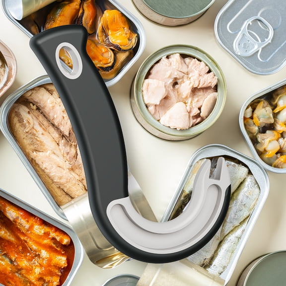 New Design Easy-Grip Hook Can Opener - Durable Plastic, Perfect for Home & Restaurant Use
