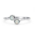 thumbnail image 1 of New Design Fashion Band Lab-Created White Opal 925 Sterling SilverSize 5, 1 of 5