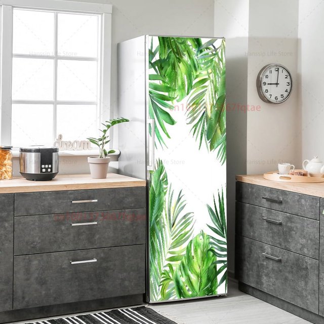 New Design Fresh Fruit Printed Fridge Door Wrap Cover Sticker