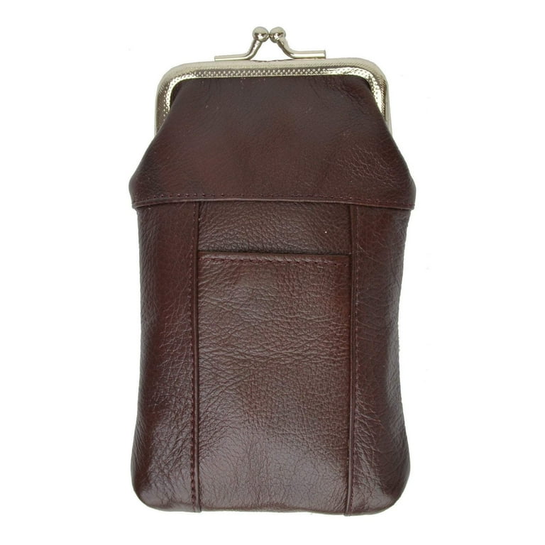New Design Genuine Leather Cigarette Case with Lighter Pouch 1841