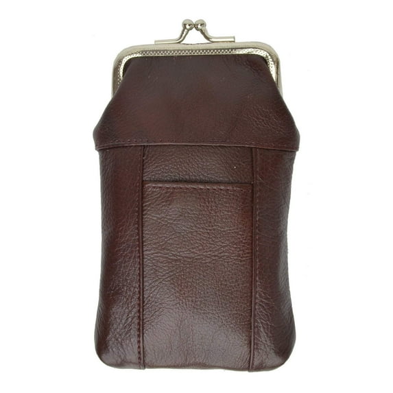 New Design Genuine Leather Cigarette Case with Lighter Pouch 1841