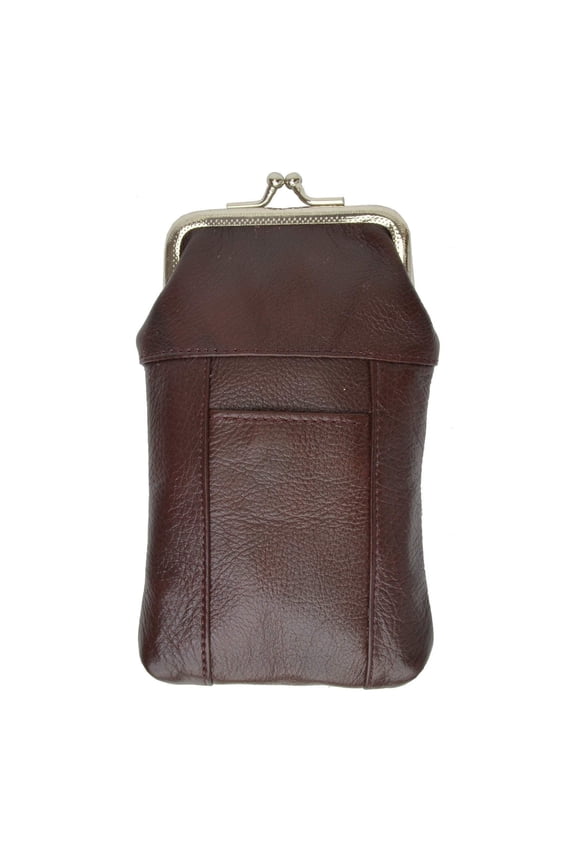 New Design Genuine Leather Cigarette Case with Lighter Pouch 1841