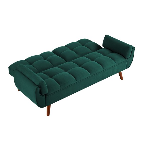 New Design Linen Sofa Furniture Adjustable Backrest Easily Assembled Recliners-GREEN