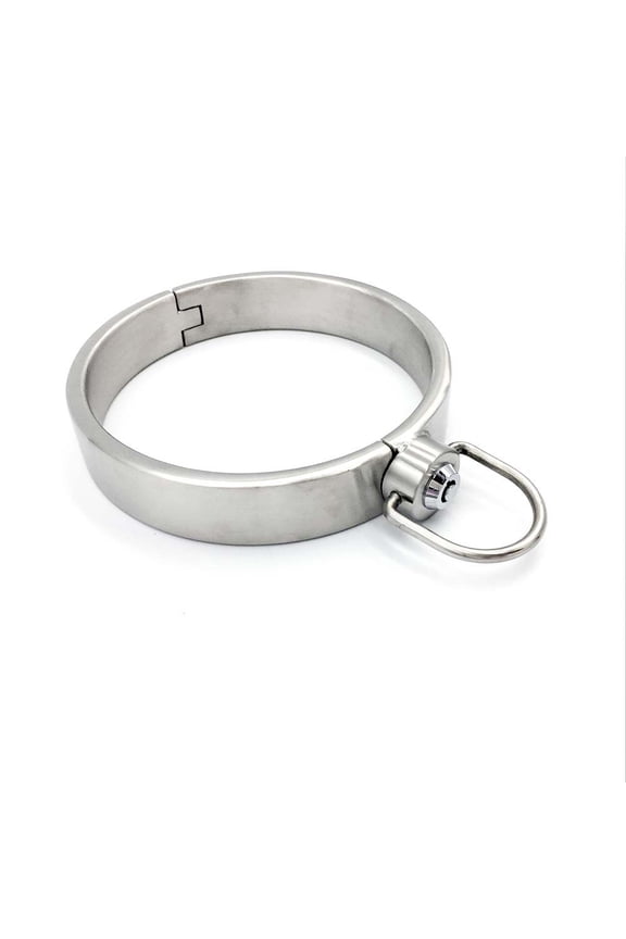 New Design Quick Lock Locking Eternity Collar, Polished Stainless Steel Collar, Removable Ring, 24/7 Wear