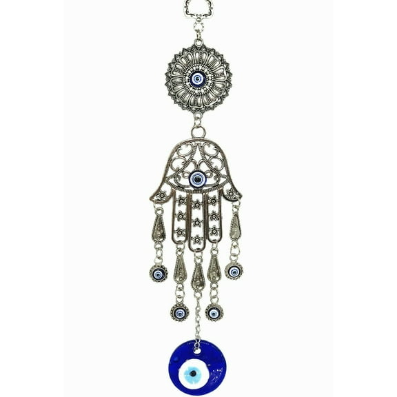 New Design Turkish Blue Evil Eye Hamsa Hand Wall Hanging Decor Amulet Blessing Gift- CL3