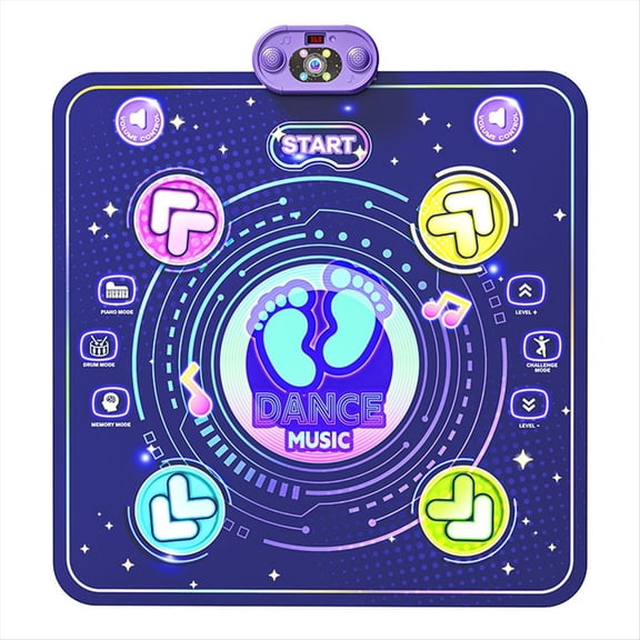 New Design Wireless for Bluetooth Light Electronic Dance Mat Kids' Musical Toy Dance Floor Blanket Plastic Birthday