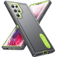 thumbnail image 1 of New Designed for Galaxy S22 Ultra Case, Heavy Duty Shockproof Anti-Scratch Rugged Protective Case with Kickstand for Samsung Galaxy S22 Ultra 6.8 Inch 2022, 1 of 8