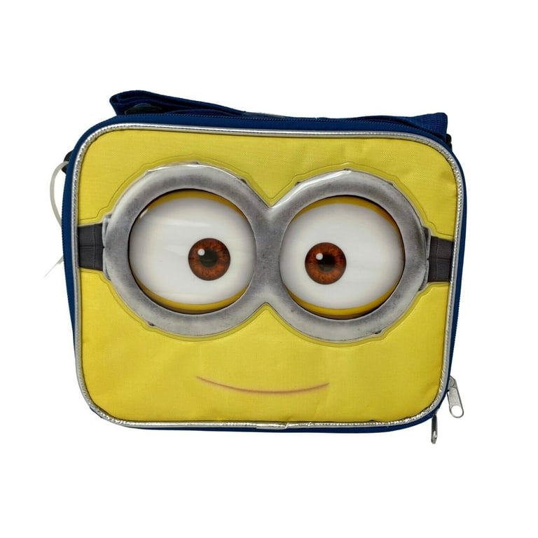New Despicable Me Minions Look At You 3D Eyes Lunch Bag/Lunch Box