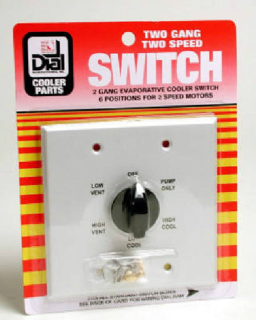 New Dial Mfg 7131 2Speed Evaporative Cooler Wall Switch with 6