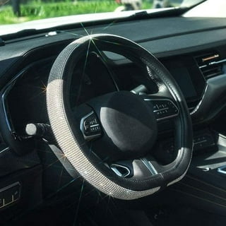 26 Pcs 𝐁𝐥𝐢𝐧𝐠 𝐂𝐚𝐫 𝐀𝐜𝐜𝐞𝐬𝐬𝐨𝐫𝐢𝐞𝐬 𝐒𝐞𝐭 𝐟𝐨𝐫 𝐖𝐨𝐦𝐞𝐧  𝐆𝐢𝐫𝐥, Diamond Steering Wheel Cover Universal Fit 15 Inch, Bling Car  Phone Holder Mount, Car C