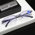 thumbnail image 1 of New Diamond-cut Bifocal Progressive and Anti-blue Eyewear Ultralight, Progressive Multifocus Reading Glasses Blue Light Blocking, Fashion Reading Glasses Hd Glass Lens, 1 of 7