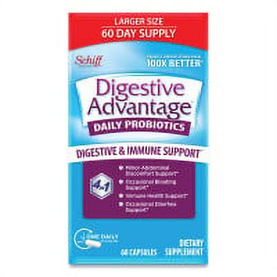New Digestive Advantage Prebiotic Plus Probiotic, Gummies, 65 Count