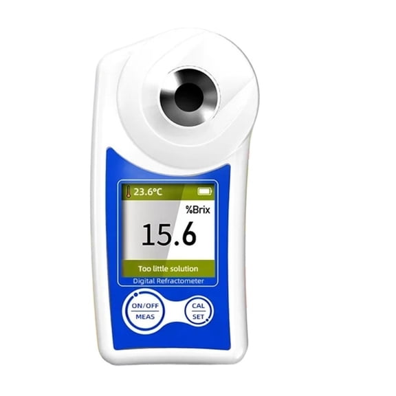 New Digital Brix Refractometer with Automatic Temperature Compensation 0-55% Range, 0.2% Precision for Fruit Juice