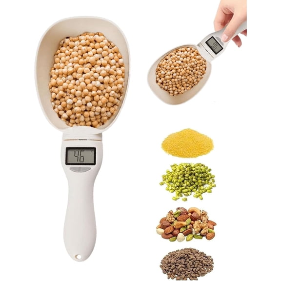 New Digital Measuring Spoon - Electronic Kitchen Measuring Spoon Scale, Smart Adjustable Measure Cup for Home Cooks Bakers Chefs Pet Owners