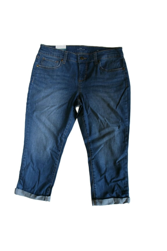 Junior Womens' Mid Rise Skinny Crop Capri Pants Size 4P