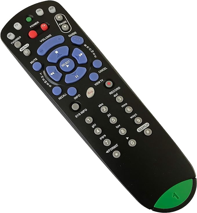 New Dish Network 4.0 IR TV1 Remote Control with TV SAT DVD AUX sub 322