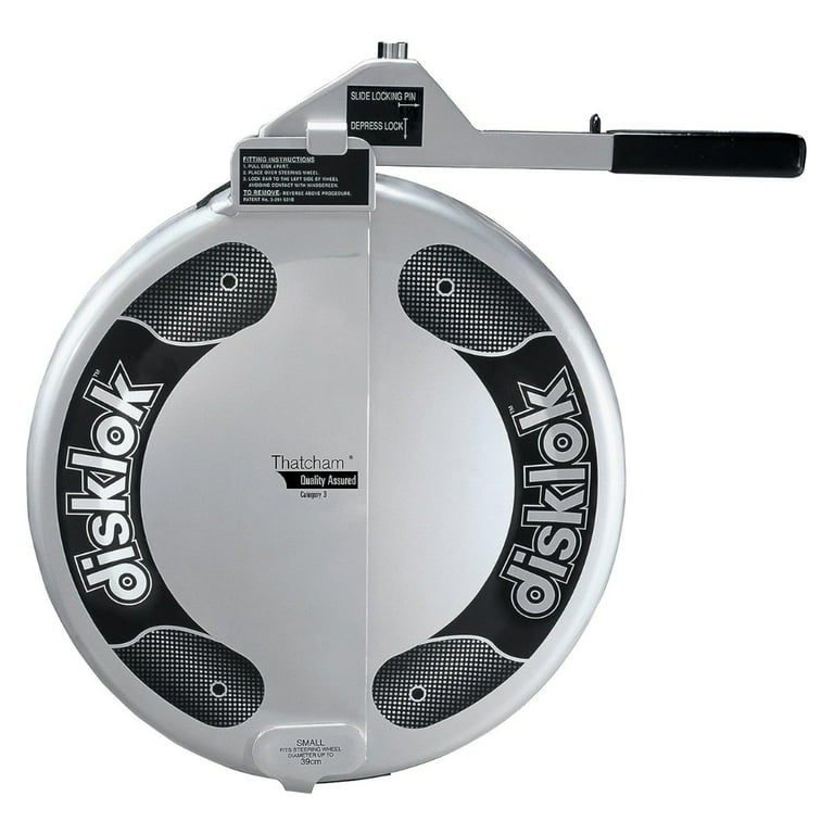 disklok ステアリングロック SMALL Disklok Anti-Theft Car Steering Wheel Lock - Key Vehicle Security