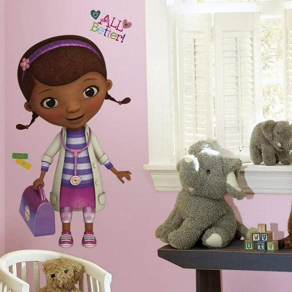 New Disney Giant DOC MC STUFFINS WALL DECALS Girls Bedroom Toy Room Stickers Decor