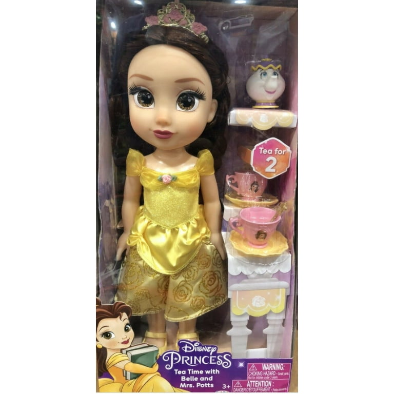 Belle doll with sales tea set