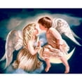 thumbnail image 1 of New Diy Angel Boy And Girl Diamond Embroidered - Rhinestone Home Decor, 1 of 5
