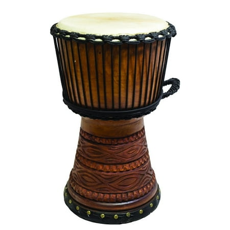 New Djembe Master Mali Style carv, 20" tall, 11" head …