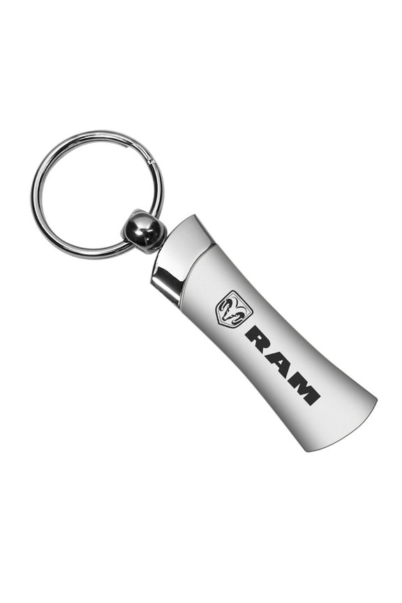 New! Dodge Ram Logo Matte Silver Blade Style Metal Key Chain Official Licensed