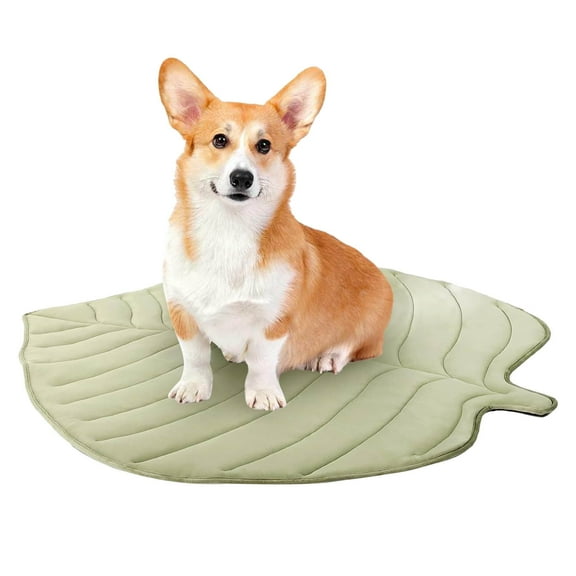 New Dog Cooling Mats,Cat Cooling Mat Pet Leaf Shaped Cotton Cat Bed Pad, Leaf Shaped Pet Coolings Pad Washable And Summer Pet Pad for Dogs and Cats Indoor Outdoor