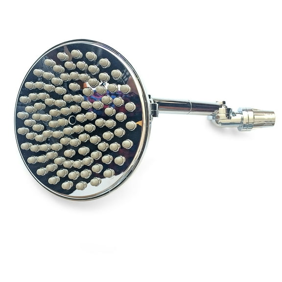 New Domaine Oversized Rainfall Adjustable Arm Shower Head in Chrome Finish