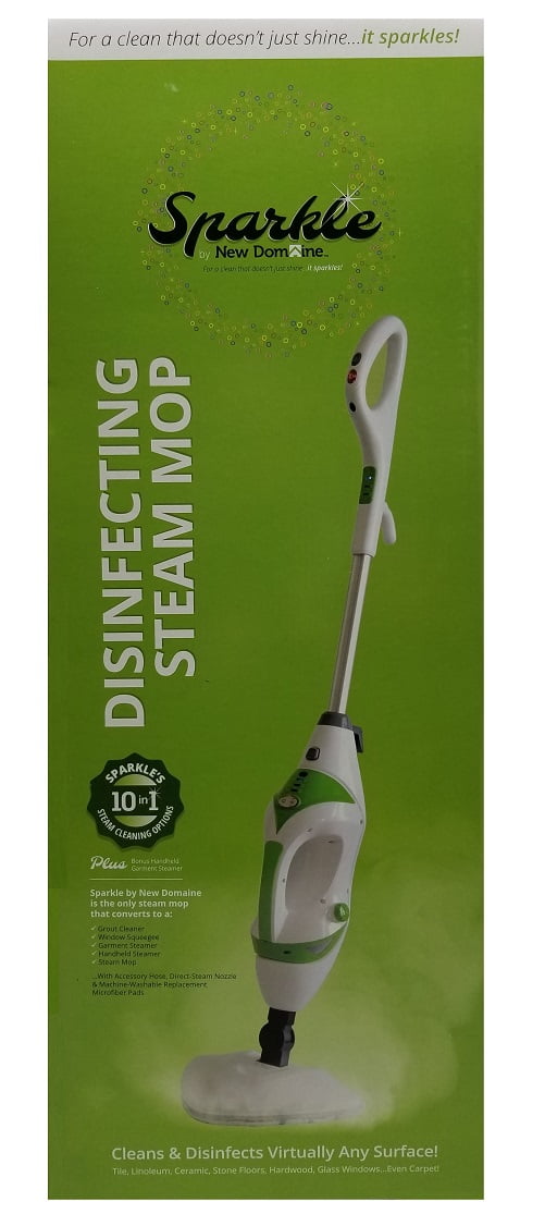New Domaine Sparkle 10in1 Disinfecting Steam Mop Accessories Included