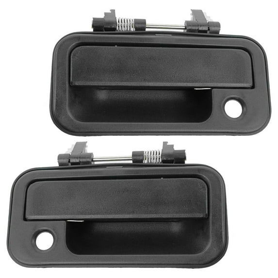 New Door Handle Textured Black Front Outer Pair Set for Amigo Pup Rodeo Passport Fits select: 1991-1997 ISUZU RODEO, 1988-1995 ISUZU CONVENTIONAL