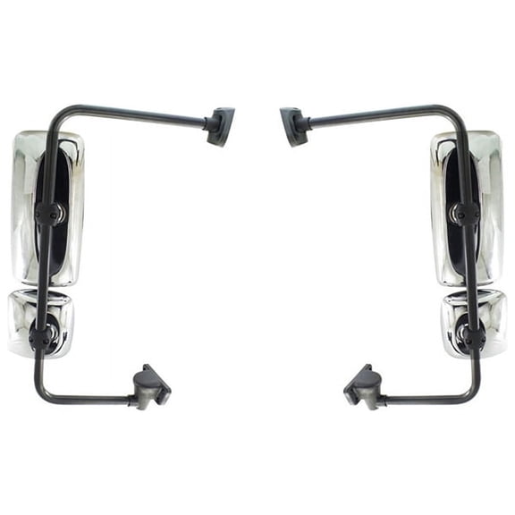 New Door Mirror Pair Fits Freightliner Heavy Duty M2 100 Base 2004-2016 With Arm