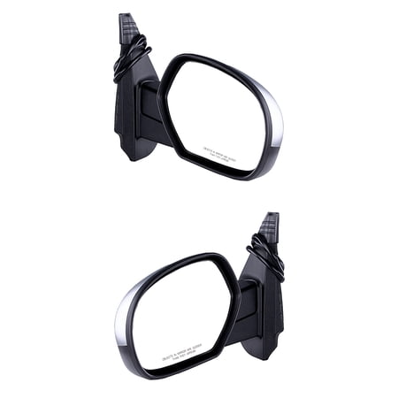 New Door Mirrors Pair Fits GMC Sierra 1500 2007-13 Gm1320340 25776088 Gm1321340