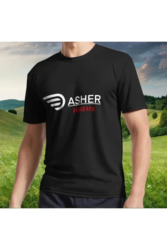 New Doordash Dasher Active T-Shirt Logo American T-Shirt Funny S to 5XL