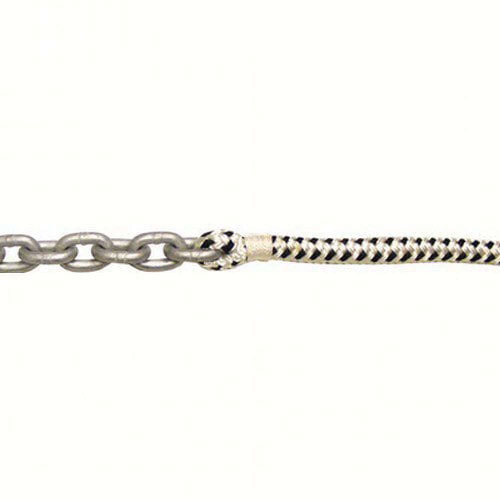 USR Double Braided Nylon Anchor Rope - 5/8 Inch Diameter X 200 Feet, 8750 Lbs Breaking Load, With Thimble Eye Splice