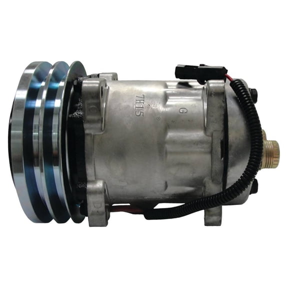 A/C Compressor Compatible with Case 85XT 90XT 95XT Skid Steer 521D 621 721 821 921 Wheel Loader 650G 650H 650K 750K Crawler 1999755C2 1990760C1 COMBINES 1620-2588 COTTON CPX420 TRACTORS