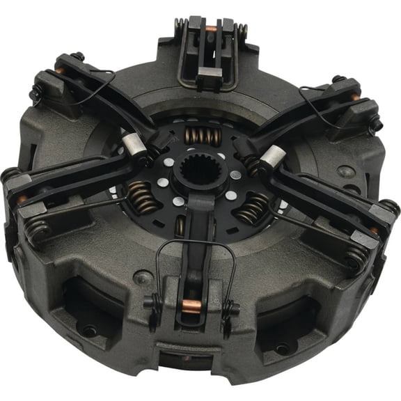 Pressure Plate Compatible with John Deere 5075EF 5090EH 5090EL 5082E 5085E 5076E 5076EL Cast Iron 280mm 19 Spline IPTO Dual Clutch 6 Finger RE211277 RE72534 11 Inch Double Stage