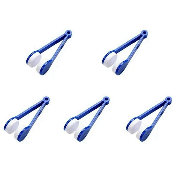 New Double-Sided Glasses Brush, Soft Microfiber Cleaner, Cleaning Wiping Tool Blue