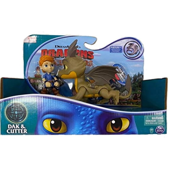 Dragons DreamWorks Rescue Riders, Dak and Cutter, and Viking Figures with Sounds and Phrases