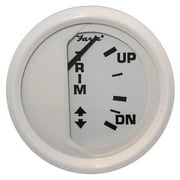 Faria 13122 Trim Gauge for Mercury/Yamaha/Volvo - Dress White