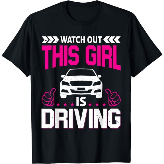 New Driver Gifts Funny Shirt for Teen Girls and Boys Student T-Shirt