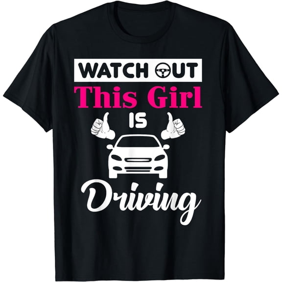 New Driver Gifts Funny Shirt for Teen Girls and Boys Student T-Shirt