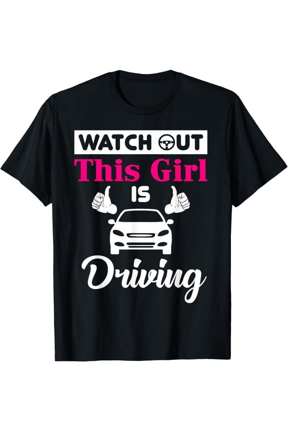 New Driver Gifts Funny Shirt for Teen Girls and Boys Student T-Shirt