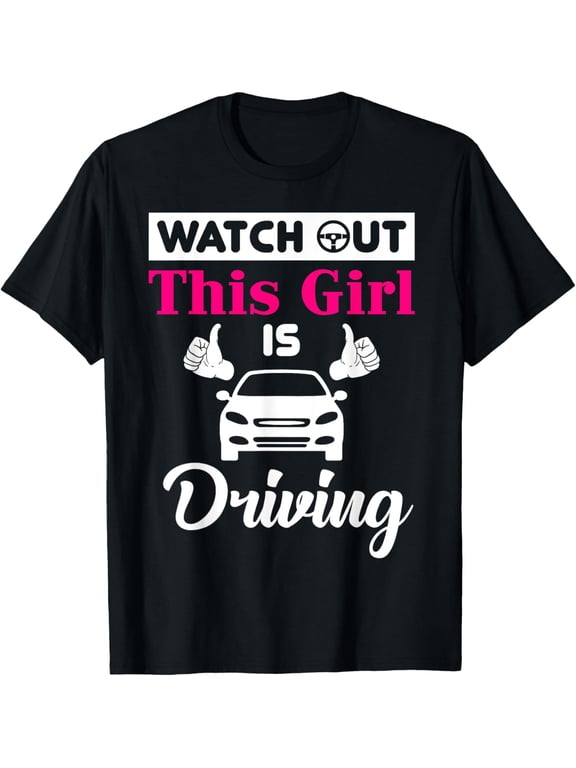 New Driver Gifts Funny Shirt for Teen Girls and Boys Student T-Shirt