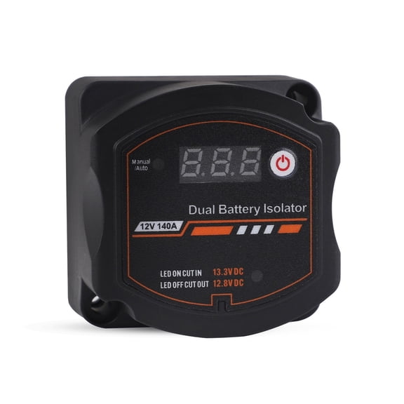 New Dual Battery Isolator 12V 140A Waterproof Digital Voltage Sensitive Relay VSR Switch For Car RV Camper UTV Boat Marine
