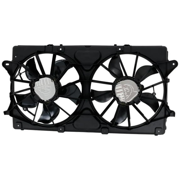 New Dual Cooling Fan Assembly Compatible With Chevrolet GMC Silverado 1500 LT 8 Cyl 5.3L Silverado 1500 SSV 8 Cyl 5.3L 2019-2020 By GM3115319 84120130 84120618 84120617