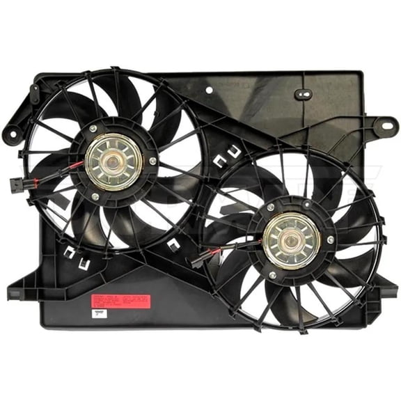 New Dual Cooling Fan Assembly Compatible With Chrysler Dodge Challenger SRT8 8 Cyl 6.1L 300 C 8 Cyl 5.7L Charger SE 6 Cyl 2.7L 2005-2008 By 75974 FA70272 FA70552 CF13005 5137713AA